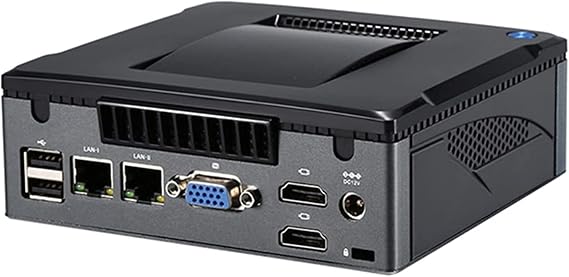 Partaker K5 Mini PC, Micro Computer, Desktop Computer with Core I3 5005U, 4G DDR3 128G SSD, Support Triple Display 2x HDMI+VGA/Dual Gigabit Ethernet/Dual-band WiFi, Windows 10 Pro