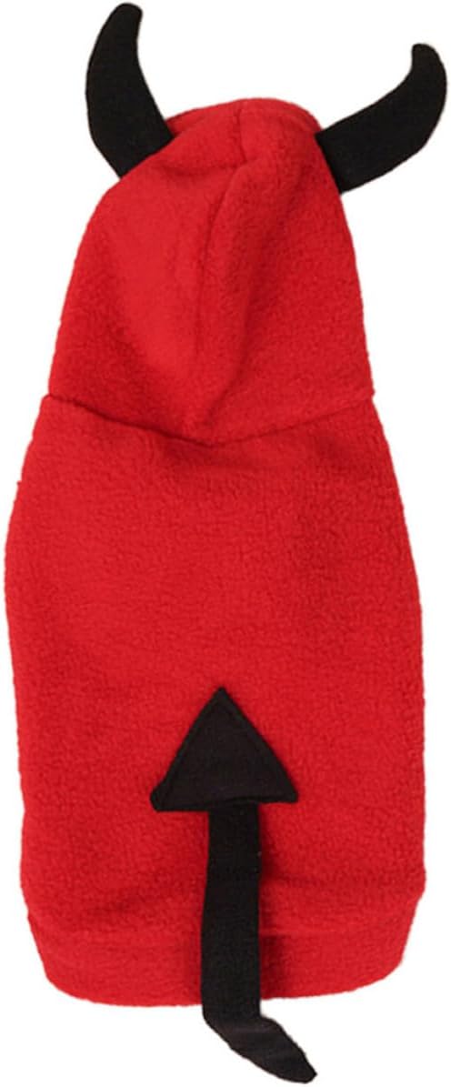 Halloween Devil PET Clothes for Small and Medium Dogs, Red Black