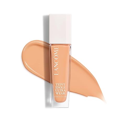 Lancôme Teint Idole Ultra Wear Care & Glow Foundation 245C Moisturising Foundation in Beige with Natural Glow Finish Up to 24 Hours Hold Suitable for All Skin Types 30 ml