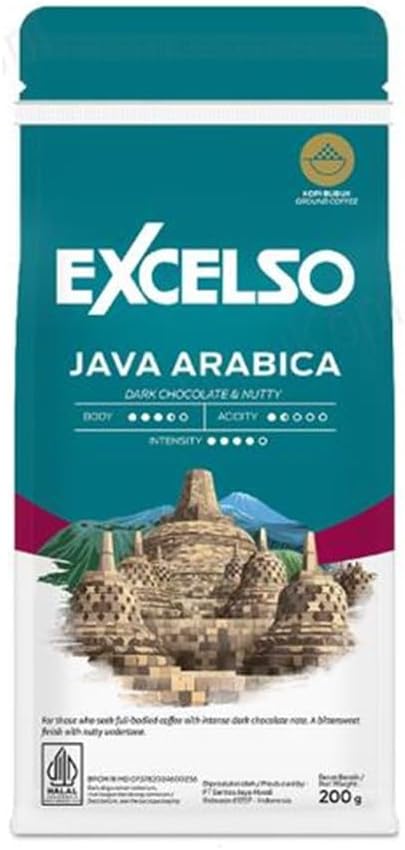 EXCELSO エクセルソ インドネシアコーヒー Java Arabica ジャワ アラビカ 200g 極細挽き 並行輸入品