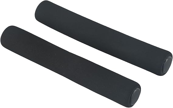 2 Pack Bicycle Handlebar Foam Grips - Sponge Rubber Handle Bar Covers for Mountain Road Bike, Waterproof Anti-Slip Cycling Grips, 130mm-500mm Multiple, Black(150mm)