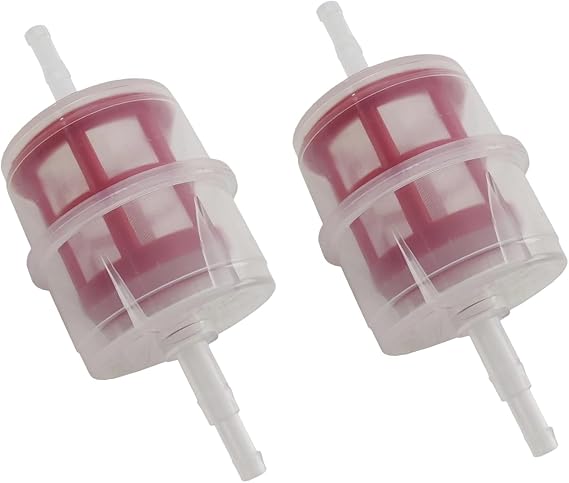 2Pcs Diesel Fuel Filter,Universal for 6mm & 8mm Pipes for Cars