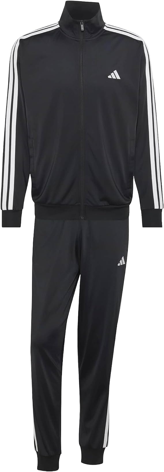 adidas Men's Dayready Track_Suit, black/white, M Extra Tall