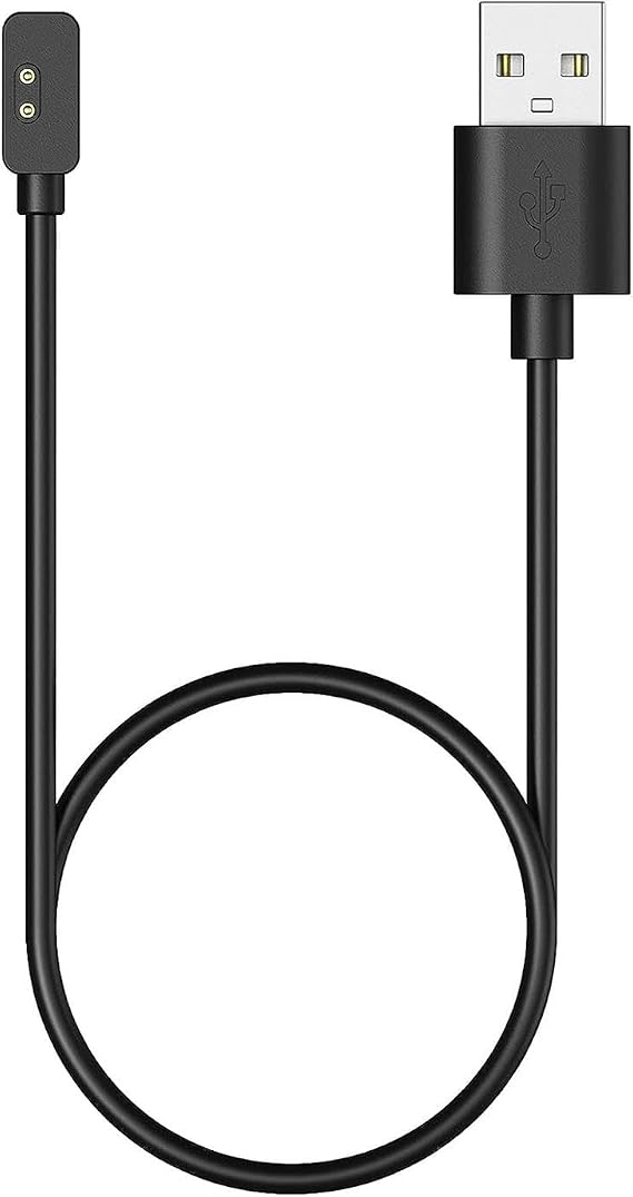 Microsonic Xiaomi Redmi Watch 3 Lite Manyetik USB Şarj Kablosu Siyah [Redmi Watch 3 Lite ile Uyumlu Kablo - Siyah]