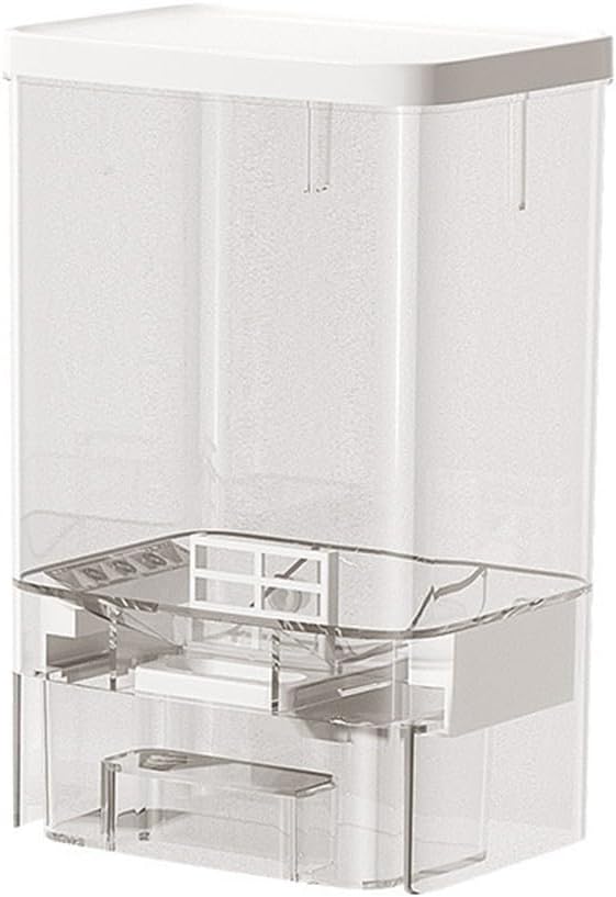 Laundry Detergent Dispenser Wall Mounted Storage Box for Solid Granules Featuring Anti Fall Upgrade and Multi Application Use for Scent Boosters and More