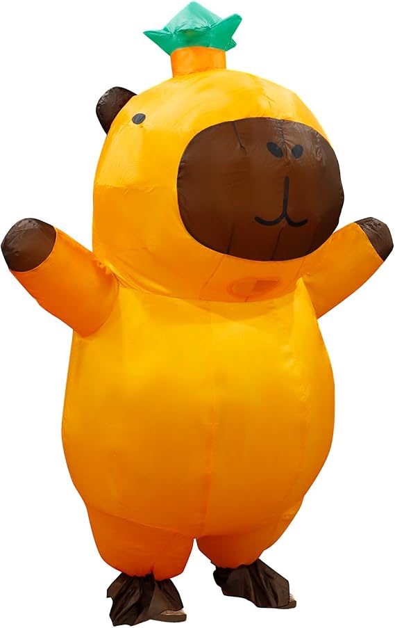 Capybara Inflatable Costume Adult, Funny Inflatable Costume Blow up Suit Costumes for Adult,Party Cosplay Halloween Costumes