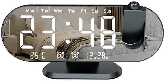 Valkyrie Projection Dual Alarm Rated LED Desk Clock