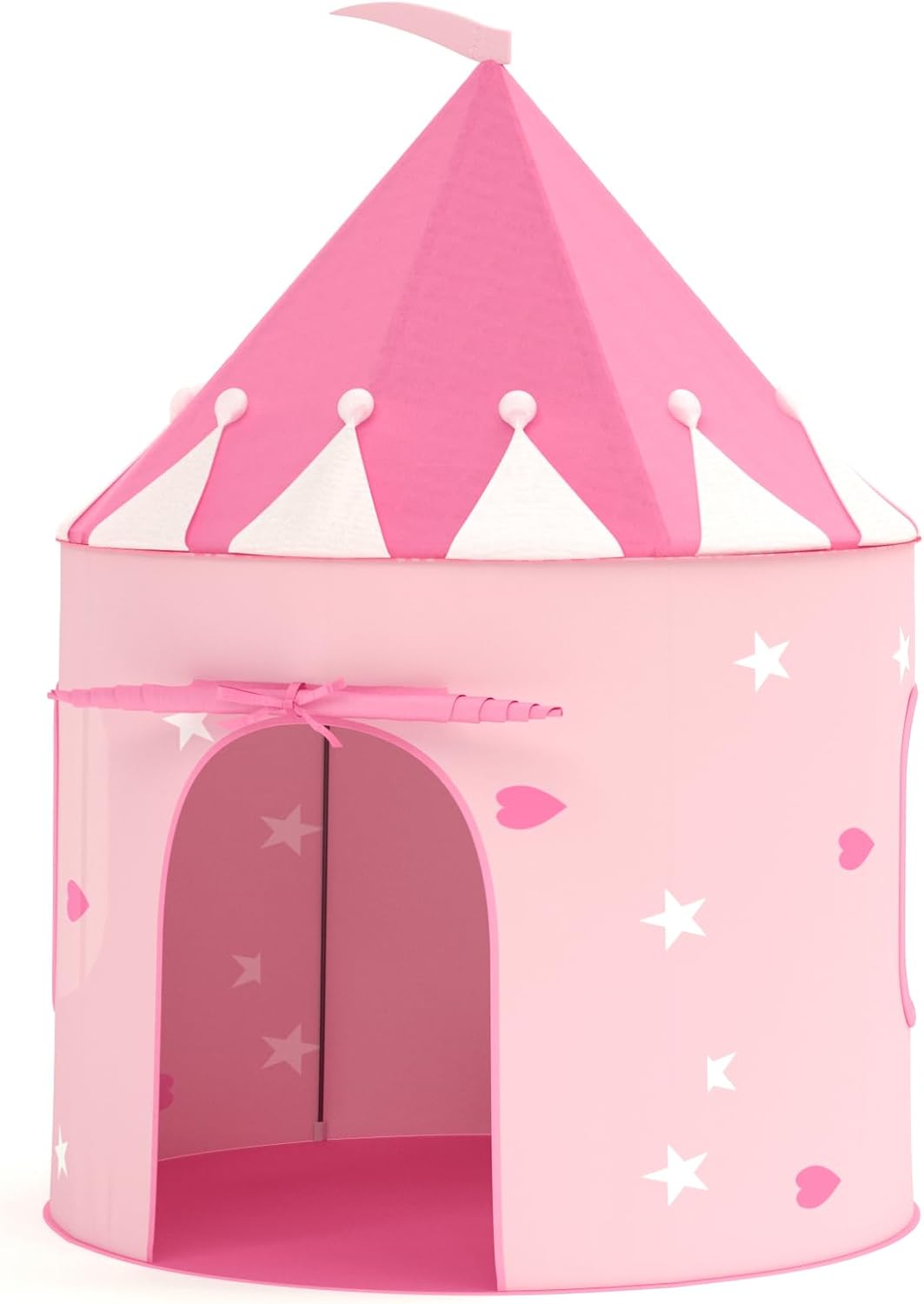 KORIMEFA Princess Castle Play Tent for Girls Toddlers Pop Up Playhouse for Indoor and Outdoor Portable Pop Up Play Teepee Gift for Baby Toddler Girls
