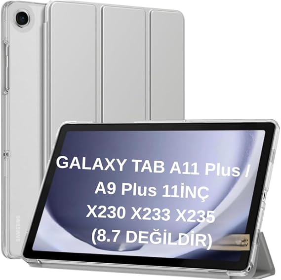 UnDePlus Samsung Galaxy Tab A11 Plus 11inç X230 ile uyumlu Kılıf PU Deri Smart Standlı Case Uyku Modlu X235 X236F