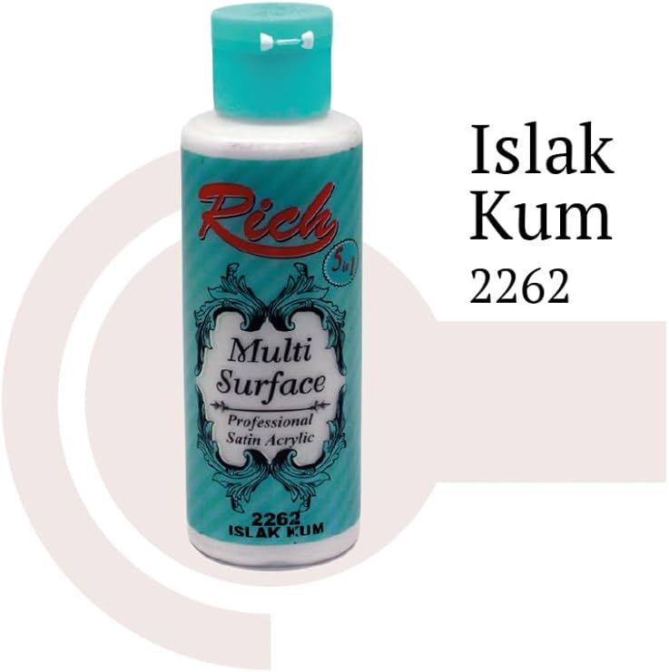 Rich Multi Surface Akrilik Boya, 120 cc, 2262 Islak Kum