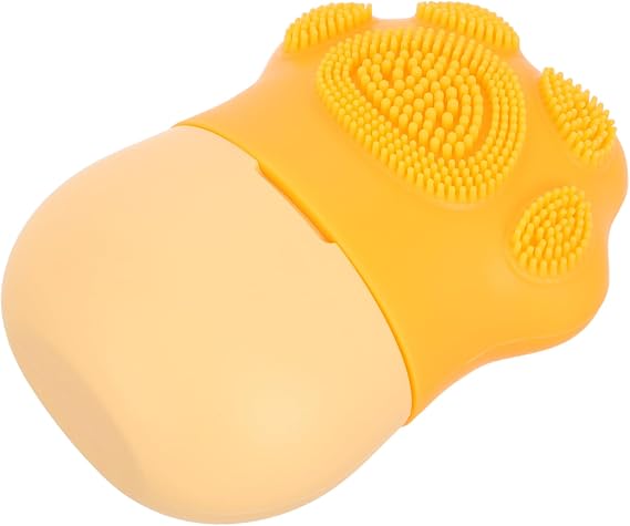 Silicone Ice Roller for Face and Eye Multifunctional Use and Portable Design, Orange Silicone Face Massage Roller for Skincare Routine and Body Massage to Reduce Puffiness