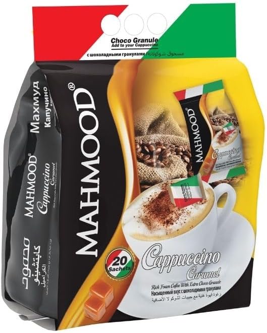 Mahmood Coffee Cappuccino Karamel Choco Granül 20 Adet x 25 Gram