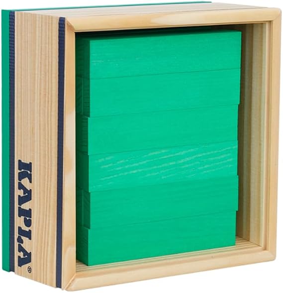 Kapla construction set light green - 40 wooden boards construction toys