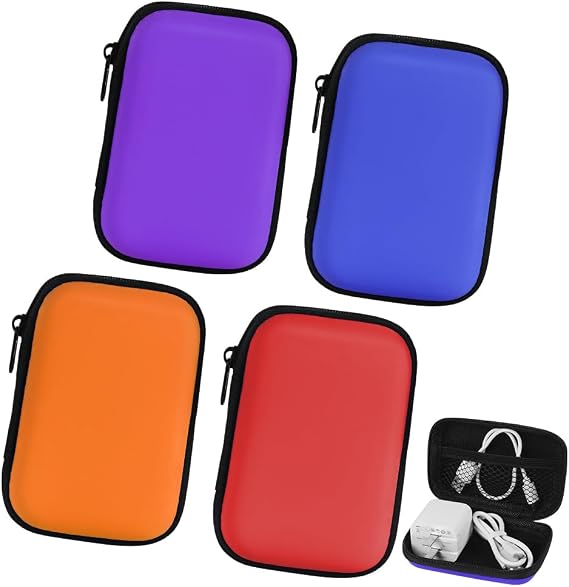 Aolso 4Pcs Playing Card Box for UNO Storage,Waterproof Portable Card Holder for UNO Travel Camping Outdoor Gaming(Orange Red Blue Purple)