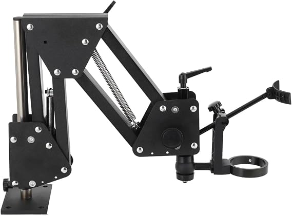 Micro-Setting Microscope Spring Bracket, Micro Inlaid Mirror Spring Stand Multi-Directional Micro-Setting Microscope Jewelry Making Machine Stand for Jewelry Diamond Setting Tool