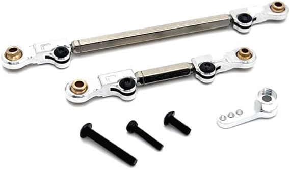 RC Modifications Spare Compatible With MJX For Hyper Go H12Y + 1/12 RC Car Upgrade Parts Metal Steering Link Rod Pull Servo Arm