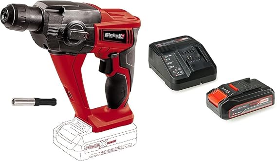 Einhell TE-HD 18 Li - Solo, Akülü Pnömatik Matkap ve Einhell 18V 2,5 Ah PXC Starter Kit (Başlangıç Seti)