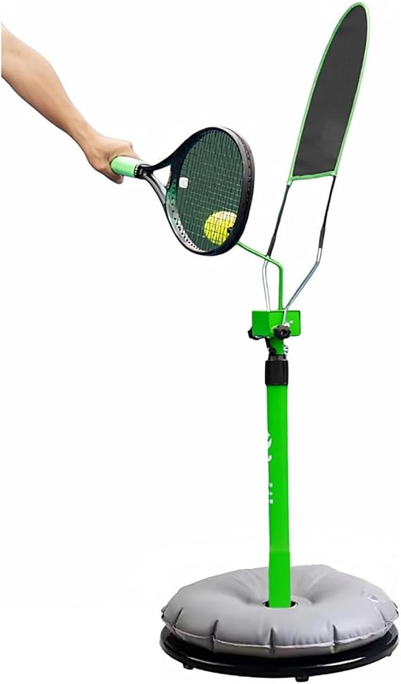 Tennis Practice Trainer, Portable Swing Trainer, Adjustable Height & Angle, Topspin Training Aid for All Skill Levels
