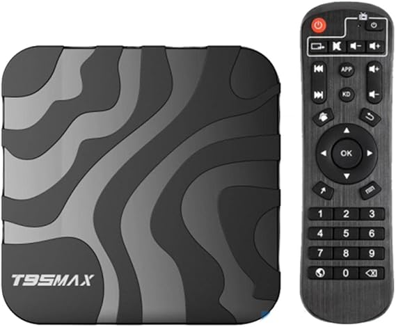 Android TV Box 10.0,T95 MAX Smart TV Box 4GB 64GB H618 CPU Support 2.4G 5.8G Wifi Bluetooth 5.0 LAN 3D 6K Video Android TV Player Google Mini PC Set Top TV Box,1GB+8GB