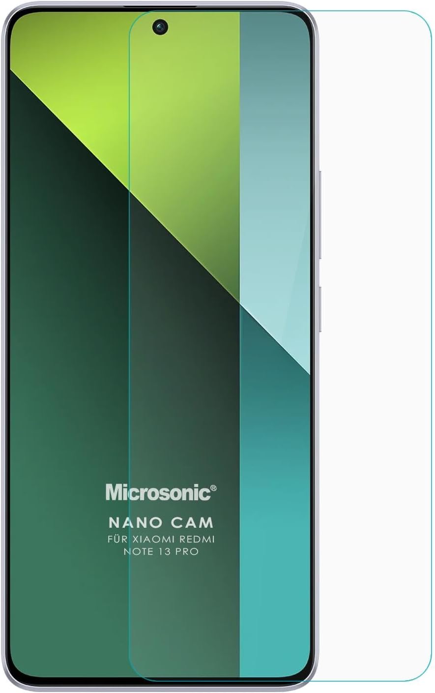 Microsonic Xiaomi Redmi Note 13 Pro 5G Nano Glass Glass Screen Protector [Redmi Note 13 Pro 5G Compatible Screen Protector - Transparent]