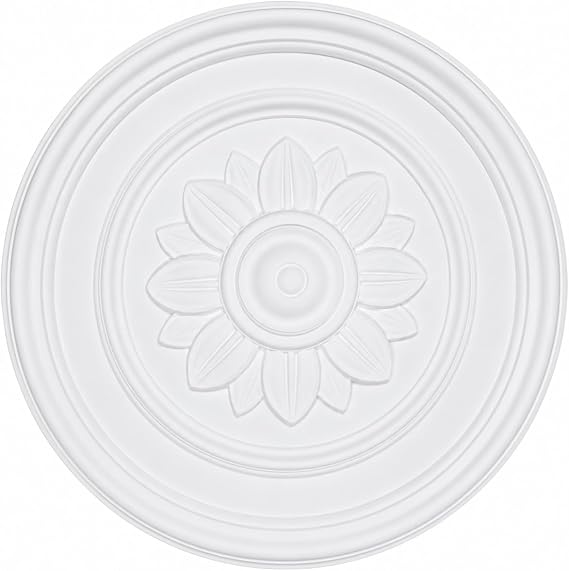 Ceiling Rose 52cm, Floral Ceiling Medallion for Pendant Lights & Chandeliers K18