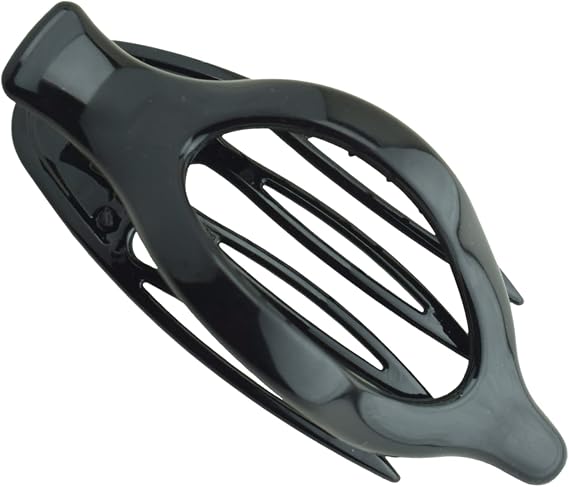 Parcelona French Wide Beak Celluloid Slide-In Hair Claw Black