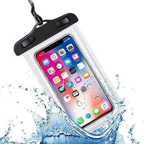 Babylonian Waterproof Cell Phone Case Suitable for All Phones (Up to 7 Inches) 100% Waterproof (Black)