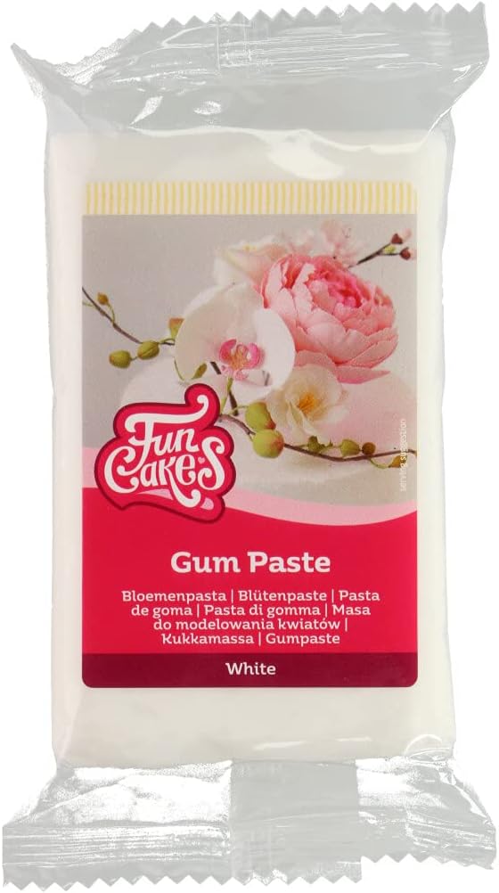 FunCakes Gum Paste Flower Paste, White, 250 g
