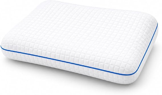 CoolSense Cooling Memory Foam Pillow, Dual-Sided Cool-Touch & Bamboo Blend Cover, 55D High-Density Foam, Ergonomic Neck Support for Hot Sleepers for Hot Flush & Night Sweats