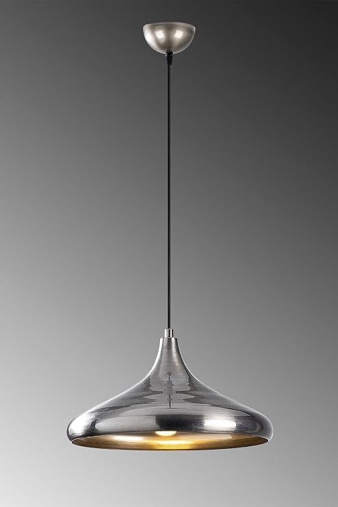 Lambadar Retro Rustik Model Modern Metal Tekli Krom Sarkıt Avize Cafe Krom Tek Ebat 35 X 74 3506-Svm101Krom