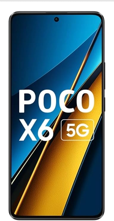 Poco X6 5G (Mirror Black, 12 GB RAM 512 GB Storage)