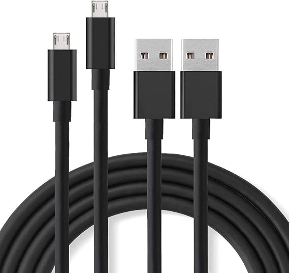 2 Packs Replacement USB Charger Cable for Fire Tablets Kindle eReaders, Fire HD 8 HD 10, Kindle Paperwhite Voyage Oasis (Made Before 2019) and other Device(Micro USB Cable-3.3ft)