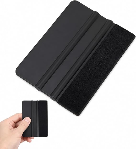 Squeegee Smoothing Tools Car Vinyl Wrap, Wallpaper Wrap Vinyl for Cars, Window Film Tint Trimming Application Tool (Black, 1PCS)