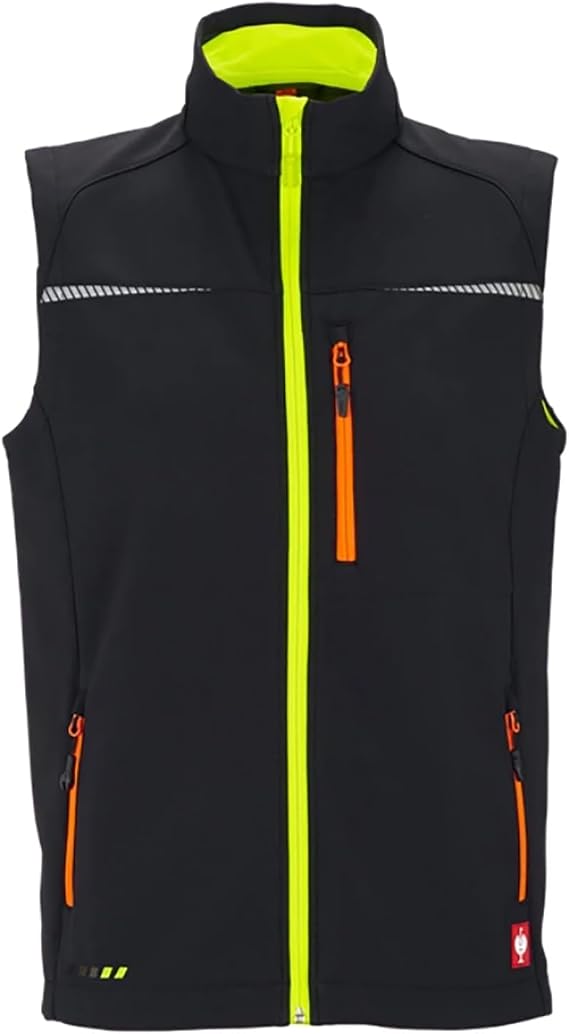 Engelbert Strauss e.s.motion 2020 Men's Softshell Vest - Water-Repellent, Windproof, Breathable