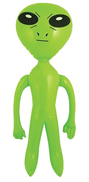 HENBRANDT Inflatable Alien 64cm - Green Blow Up Party Prop