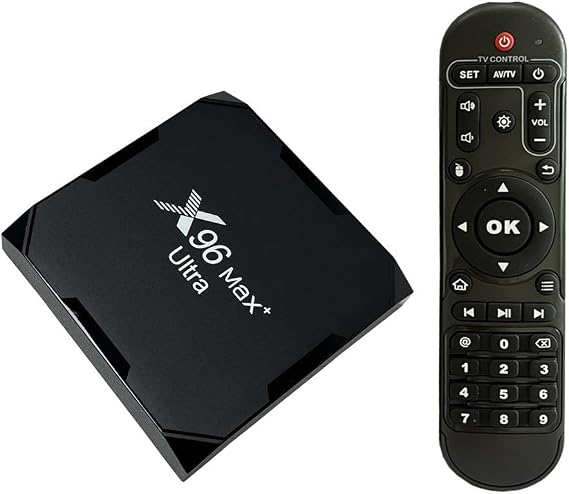X96 Max Plus Ultra TV Box Android 11 Amlogic S905X4 4GB 32GB Support AV1 H.265 HEVC, 4K 60FPS 2.4G/5G Dual WiFi BT4.0, USB3.0
