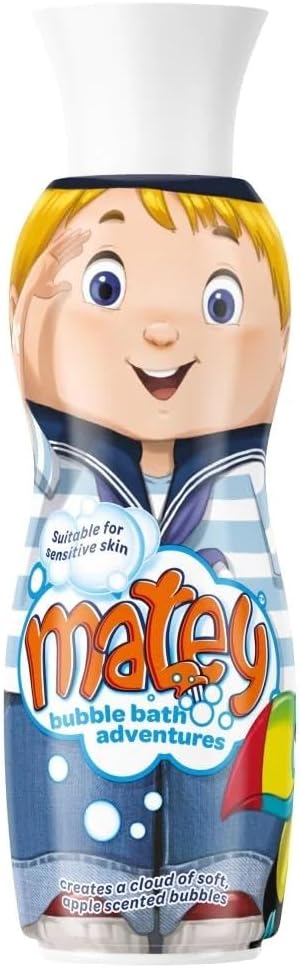 Matey Max Bubble Bath | Kids Bubble Bath for Bath Time Fun | Long-Lasting Foamy Bubbles | Gentle Bath Wash for Children