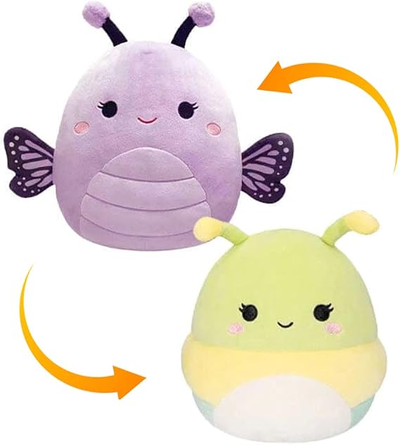 Squishmallows 5 inch Flip-A-Mallows Kellytoy Pluch (Rutabaga & Bibiana), SQFP00172