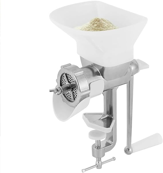 Manual Feed Pellet Machine, Birds Fishing Bait Granulator, Pellet Maker Machine Animal Feed with 1.5-10mm Pellet Plates for Making Animal Feed Pellet Machine Silver, 3.5mm