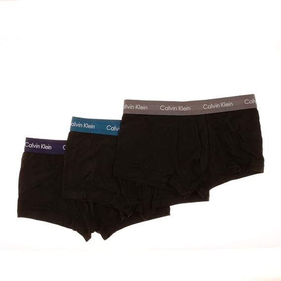 Calvin Klein Men's Boxer Shorts Low Rise Trunks Underwear Pack of 3