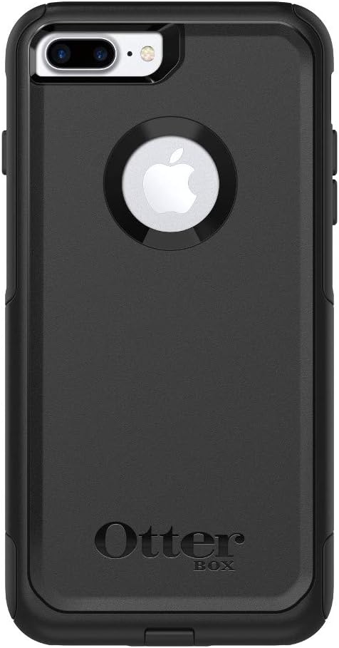 OtterBox iPhone 8 PLUS & iPhone 7 PLUS (ONLY) Commuter Series Case - BLACK, Slim & Tough, Pocket-Friendly, with Port Protection