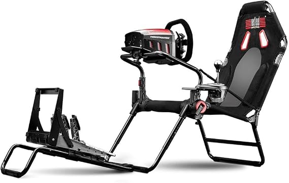 Next Level Racing GTLite Foldable Sim Racing Cockpit GT Position | Patented NLR Hubs | Shifter Mount Included | Breathable Seat | Flight Upgradeable