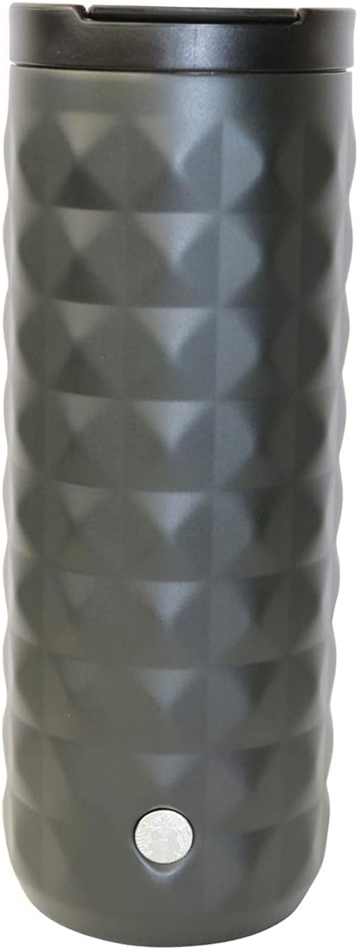 STARBUCKS Luxor Black Matt Edition Tumbler Reusable Stainless Steel Travel Mug