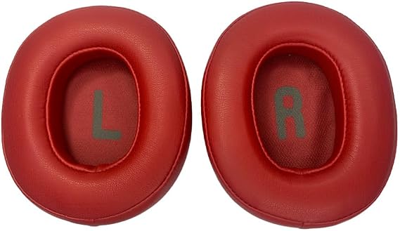 JBL Tune 700(700BT)/710(710BT)/720(720BT)/750(750BT,750BTNC) kulaklık için yedek kulak yastığı, JBL Tune 760(760NC)/770(770NC), yumuşak deri (kırmızı)