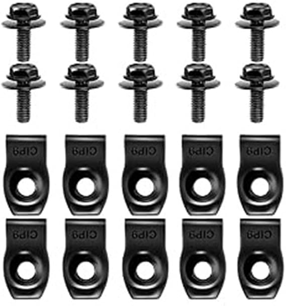 Engine Under Cover Splash Shield Guard Body Bolts Screws,Bumper Fender Liner Push Retainer Fastener Rivet Clips