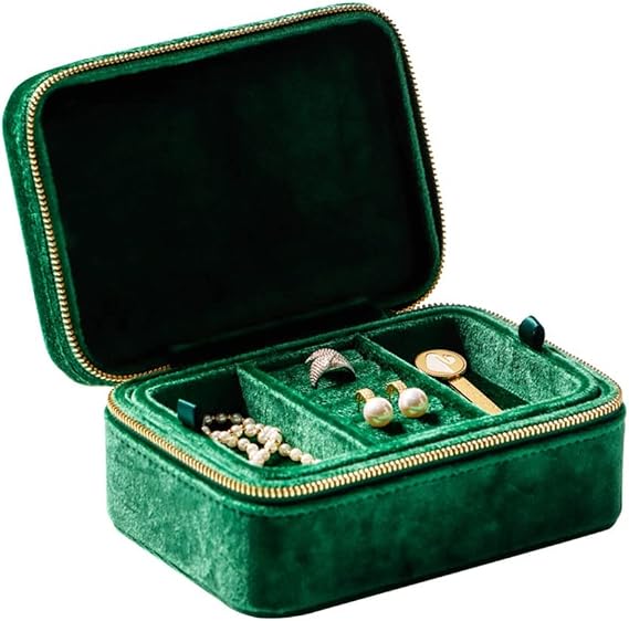 Flannel Box Organizer Travel Romantic Velvet Necklace Bracelet Jewelry Arch Earrings Packaging Case
