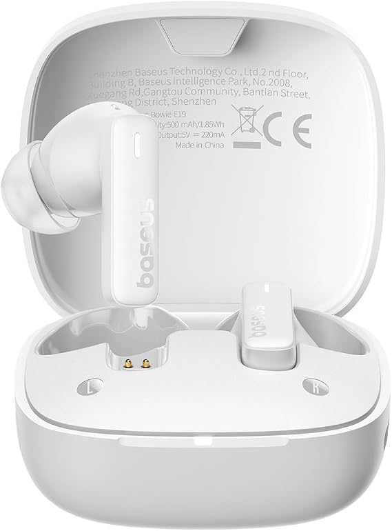 Baseus Bowie E19 True Wireless Headphones, White