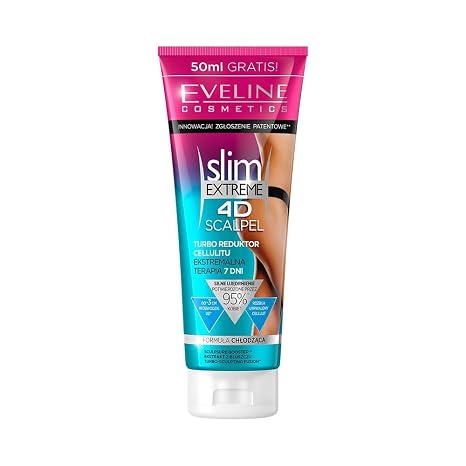 Eveline Slim Extreme 4D Scalpel Turbo Cellulite Reducer Cooling Formula 250ml