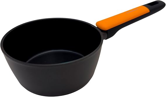 Fackelmann Soft Non-stick Saucepan 18 cm, Forged Aluminum, Greblon Ceramic Coating PFA Free, Suitable for Induction, Vitro, Gas and Oven, Soft Touch Heat Resistant Handle, 1 pc.