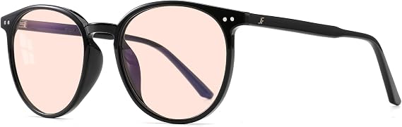 Round Blue Light Blocking Computer Glasses for Women Men